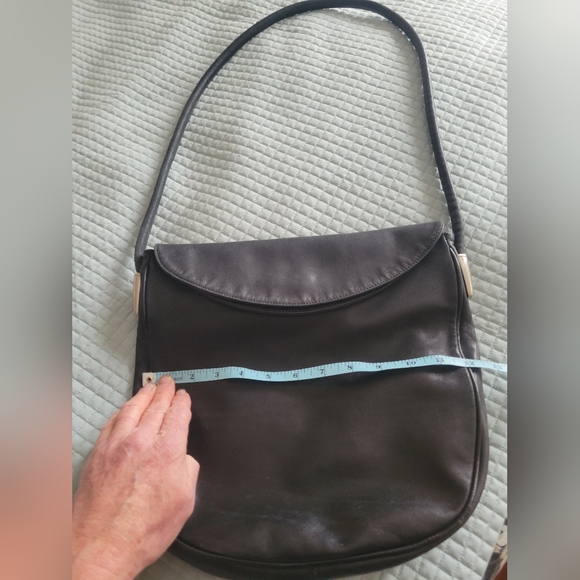 Black Italian leather purse - Picture 2 of 6